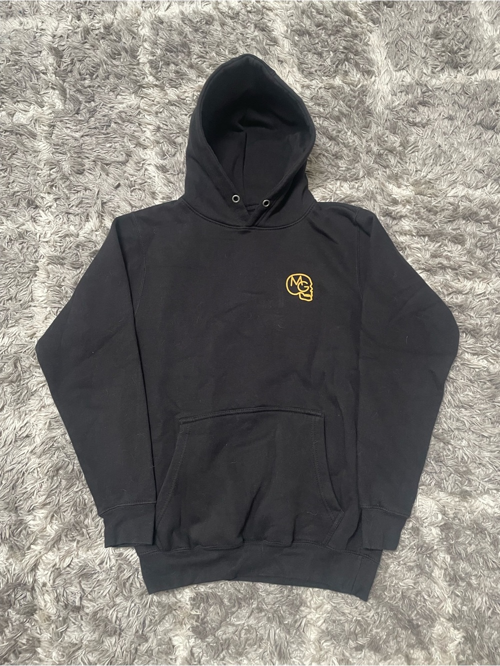 Misunderstood Genius Skull Tupac Black Hoodie Size Small